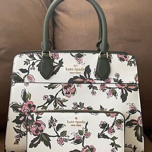 Kate Spade Meringue Madison Floral Medium Satchel and Wallet